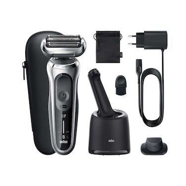 ماكينة حلاقة براون Series 7 للاستخدام الجاف والرطب - فضي - 71-S7200CC