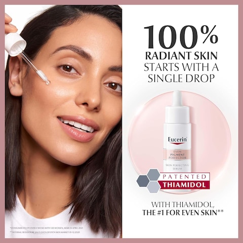 Eucerin Even Pigment Perfector Skin Perfecting Face Serum With Thiamidol And Hyaluronic Acid, Reduces Pigment Spots, Visible Radiance On The Skin, Moisturizer For All Skin Types, 30ml