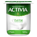 Buy Activia Full Fat Stirred Plain Yogurt 125g in UAE