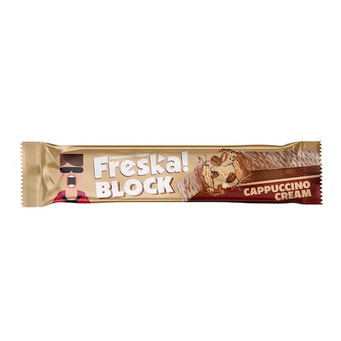 Freska Block Waffer Biscuit with Cappuccino  - 31 gm