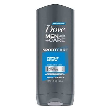 Dove Men + Care Sport Care Power Renew Body And Face Wash 400ml