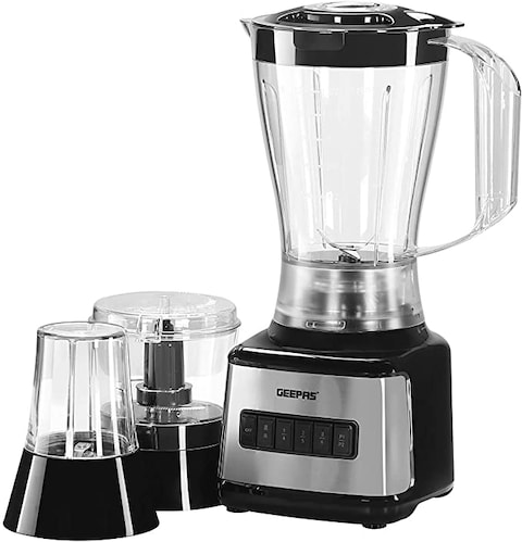 Geepas Blender, Black/Silver, Gsb44017