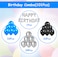 Party Time 101-Pieces Blue &amp; Silver Happy Birthday Decoration Set with Foil Balloon Banner &amp; Latex Balloons For Prince Boys Adult Husband Boy Friend 21st 30th 40th 50th 1st Birthday Party Decoration