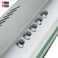 RACO Kenwel Household Cooker Hood 75 Watts Hight Suction Power White 60CM Under Cabinet Range Hood with 3 Speed Fan and LED Lights