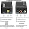 Analog to Digital Audio Converter R/L RCA 3.5mm AUX to Digital DKURVE&reg; Coaxial Toslink Optical Audio Adapter with Optical Cable for Blu-ray Player HD DVD AV Amp