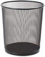 اشتري Generic Fis Wire Mesh Waste Baskets Round Net Type, Black Color, Height 27 cm, Fswab83515 في الامارات