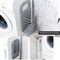 Decdeal - Punch-Free Hanging Plastic Collapsible Laundry Hamper Portable Foldable Folding Storage Basket Bin Container Organizer with Handle Sticky Hook for Bathroom Bedroom