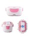 Electric Lunch Box White/Pink 22x15x10centimeter