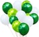 Party Time 30-Pieces Safari Theme Party Balloons Set of 12inches Pearl Metallic Dark Green, Light Green &amp; White Latex Balloons Decoration For Safari Birthday Party Decoration - Party Supplies