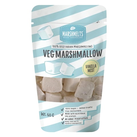 Marshmelts Vegetarian Vanilla Mist Marshmallow 60g