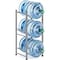 Water Bottle Storage Rack, 3-Tier Water Cooler Jug Rack Stainless Steel 5 Gallon Water Bottle Holder Heavy Duty Stackable Water Storage Shelves Organizer