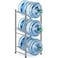 Water Bottle Storage Rack, 3-Tier Water Cooler Jug Rack Stainless Steel 5 Gallon Water Bottle Holder Heavy Duty Stackable Water Storage Shelves Organizer
