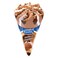 Kwality Toto Cone Chocolate And Vanilla Ice Cream 150 ml