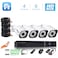 XBW - 4Channel CCTV security Kit 1080P/2.0MP 1920X1080 Camera 4CH Surveillance DVR kit with 8pcs 2.0mp 1080P Metal Outdoor Bullet Camera Alarm System&amp;P2P Home Security(Not HDD)