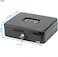 Rubik X-Large Cash Box With Key Money Tray Coin Slot Tray Steel Register For Small Business, Durable Portable Security Lockable Money Box Safe For Cash Storage