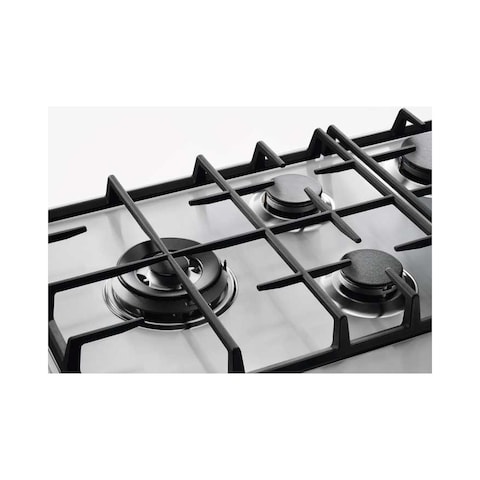 Zanussi Built-In Gas Hob - 5 Burners - Stainless Steel - ZGH76534XS