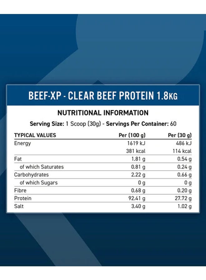 Applied Nutrition Clear Hydrolysed Beef-XP Protein - Citrus Twist - 1.8kg