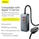 Baseus 4 Multi USB Car Charger Adapter Charger For Multiple Devices, 12V Car Phone Charger With 5FT Cable For Front And Back Seat Charging Compatible With iPhone 15/14/13/12 Series S24/S23 Grey