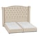 In House Al Dimashqi Linen Bed Frame - King - 200x200cm - Light Beige