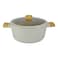 Avci Home Maker Swiss Crystal Non-Stick Casserole with Knob Beige 26cm