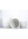 Ceramic Plant Pots White with Cracked Line Design, Suitable for Indoor and Outdoor Use-M