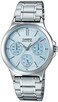 Casio - Women's Blue Dial Stainless Steel Band Watch - LTP-V300D-2AUDF