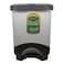 Kenpoly Pedal Bin No.2 Silver 18L