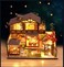 DIY Miniature Dollhouse Kit Realistic 3D Wooden House Room Craft with Furniture LED Lights(001)