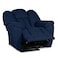 Penhaligon's Linen Rocking &amp; Rotating Recliner Chair - Dark Blue