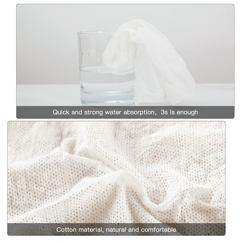 Generic-Compressed Towel Disposable Face Towel Portable Washcloth Baby Wipes Wet Wipes Travel  Napkins Pure Cotton Mini  Tissues Hand Cleansing Towel for Travel Camping Sports Outdoor 100 Pcs