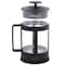 Any Morning French Press Coffee and Tea Maker, Borosilicate Glass Coffee Press, Stainless Steel Filter, Durable and Heat Resistant, Black (350 ml, 11.80 oz, 2 Cup)