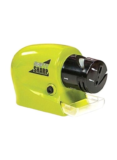 Swift Sharp Cordless Motorized Knife Sharpener -Green/Black/Clear