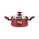 Nouval Lovely Hearts Pot With Stainless Steel Lid - 26cm - Red
