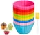Generic Loves 40 Pcs Silicone Cupcake Moulds Muffin Moulds Cupcake Cases (40 Round Cups) - Non-Stick, Heat Resistant Up To 480&Atilde;&sbquo;&deg;F Baking Molds, Food Grade - 8 Vibrant Colors
