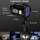 Handheld Flashlight with Solar Charging 1700 Lumens Super Bright LED Spot Lights with 4 Color Options Included and 6 Modes Large Searchlight with COB Light and IPX5 Waterproof for Camping and Hunting
