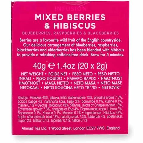 Ahmad Tea Mixed Berries And Hibiscus - 20 Bags