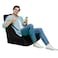 In House Harvey Velvet Bean Bag Chair - Small - Black