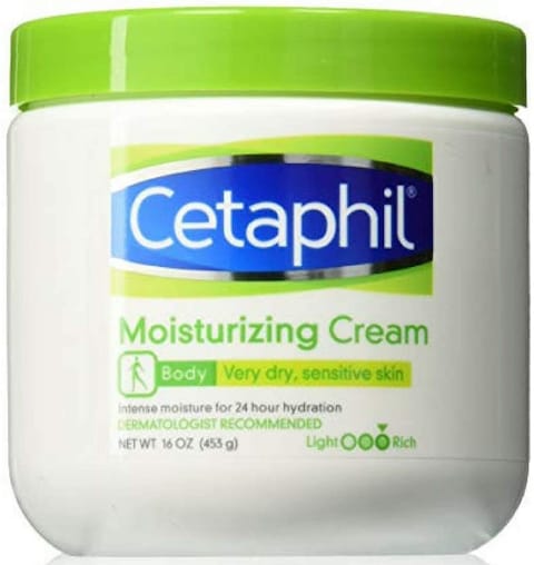 Cetaphil Moisturizing Cream For Dry/Sensitive Skin, Fragrance Free 16 Oz