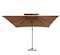 Oasis Casual 3x3m Aluminium Frame Khaki Color Umbrella With 60kg Marble Base