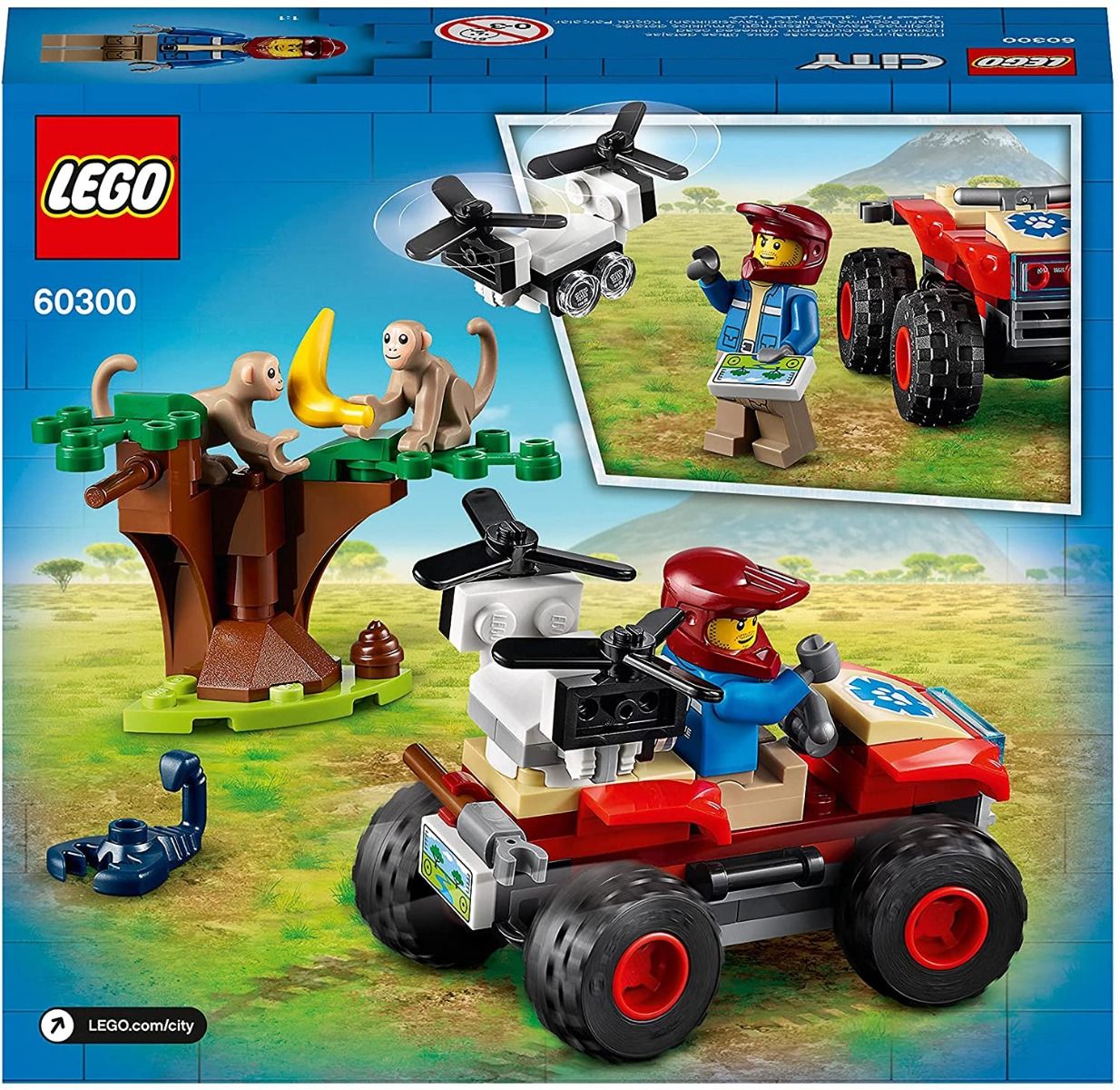 Buy LEGO City Wildlife Rescue ATV Car Toy 60300 Online | Carrefour UAE
