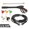 Generic-4000PSI High Pressure Washer Sprayer Extend Wand Lance 5 Nozzle Tips + High-pressure Pipe (8m)