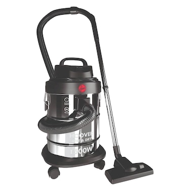 Hoover Wet &amp; Dry Drum Vacuum Cleaner, 18 L, 1500 W, Steel and Black, Robust Design