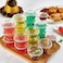 Vsell24 100Pc 4Oz Plastic Disposable Portion Cup Containers With Lid Sauce Jello Shot Souffl&eacute; Sampling Cups Clear