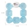 Mickey Printed Teether Blue TRHA29064 10x10cm