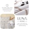 Luna Home-King size 6 piece duvet cover set modern tile print bedding set white.