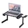 Generic Foldable Laptop Table Stand Vented Computer Desk Bed Lap Tray 360 Degree Adjustable With Mouse Pad Cooling Fans