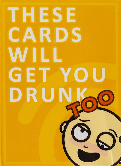 These Cards Will Get You Drunk - Fun Adult Drinking Card Game For Parties (Yellow)