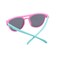 Atom baby sunglasses, K111-5, Polarized UV400 sunglasses for Girls, Age 3-10 shiny pink and blue frame shiny green temple smoke len