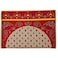 Fabienne Muslim Prayer Rug Printed with Back Support 55x110 cm Medical Prayer Mat Meditation Mat Luxury Ramadan and Eid Gift Mat Portable Strong Chair Sajadah Mat Beige/Red