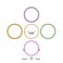 Aiwanto 2Pack Hair Bands Hair Tie Small Hair Bands for Women's Daily Use Hair Band